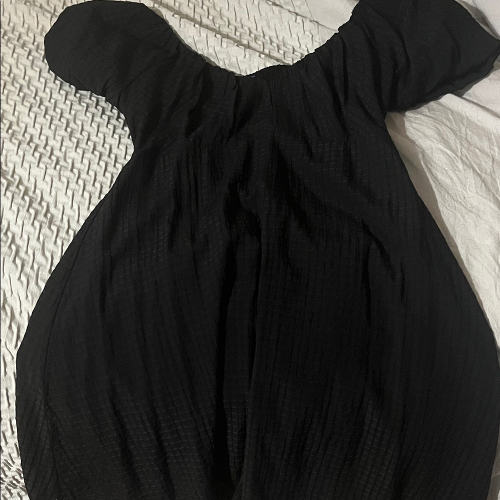 Old Navy Black Smocked Dress